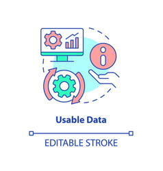 Usable Data Concept Icon