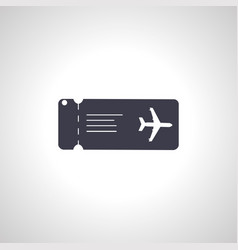 Boarding Pass Icon Flight Ticket Icon