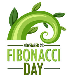 Fibonacci Day Poster Design