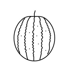 Ripe Watermelon Line Icon