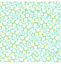 Seamless Bright Spring Flower Pattern