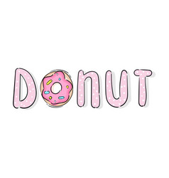 Donut Quote Pink Cute Text