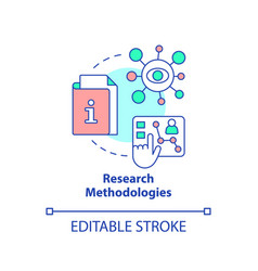 Research Methodologies Concept Icon