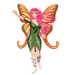 Fairy Girl With Long Pink Hair