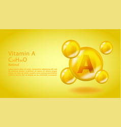 3d Vitamin Molecule A Retinol Design Realistic