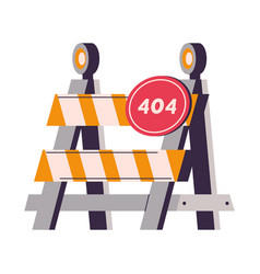 404 Error Caution Barrier