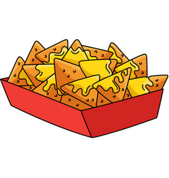 Nachos Cartoon Colored Clipart