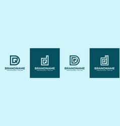 Modern Initials Dq Logo Suitable For Business