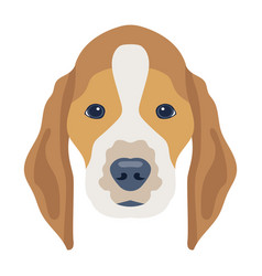 A Flat Icon Design Of Dog