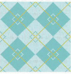 Blue And White Argyle Seamless Sweater Pattern