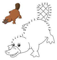 Dot To Platypus Coloring Page For Kids