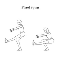 Pistol Squat Exercise Outline