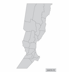 Santa Fe Province Administrative Map