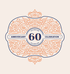 60 Years Anniversary Celebration Card