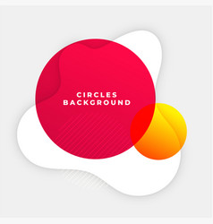 Abstract Red Circle Background With Papercut