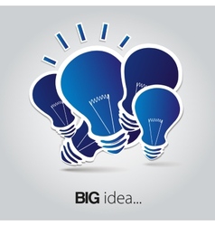 Light bulb big idea Royalty Free Vector Image - VectorStock