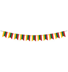 Lithuania Flag Garland Pennants On A Rope