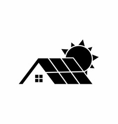 Solar Panel Roof Icon