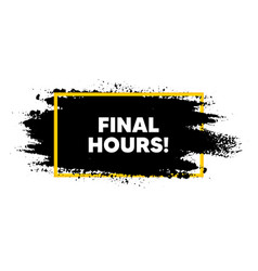 Final Hours Sale Special Offer Price Sign