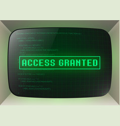 Access Granted Old Display Showing Stages