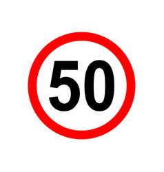 Speed Limitation Road Sign