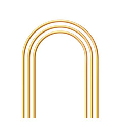 Golden Realistic Arch Gold 3d Arch Frame Shiny