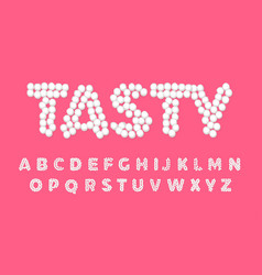 Marshmallow Letters Sweet Tasty And Cute Font