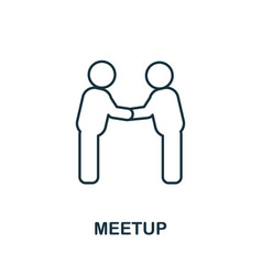 Meetup Icon Simple Element From Business