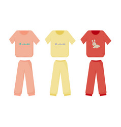 A Set Of Cute Pajamas For Children Collection