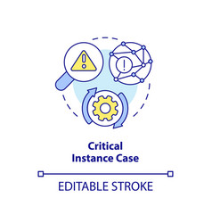 Critical Instance Case Concept Icon