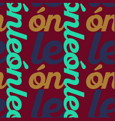 Leon Mexico Seamless Pattern