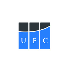 Ufc Letter Logo Design On White Background