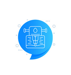 Water Borehole Well Drilling Line Icon