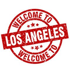 Welcome To Los Angeles Red Stamp