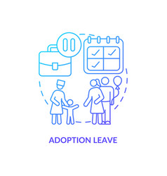 Adoption Leave Blue Gradient Icon