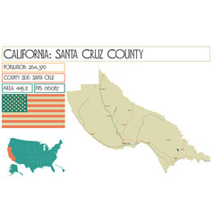 Large And Detailed Map Of Santa Cruz County