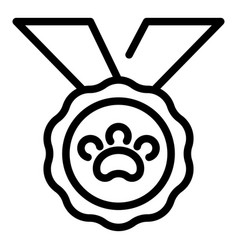 Pet Medal Icon Outline Dog Vaccine