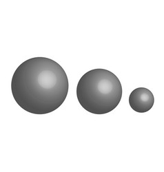 3d With Grey Balls Graphic Element