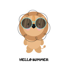 Cute Lion In Sunglasses