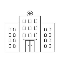 Hospital Line Icon Design