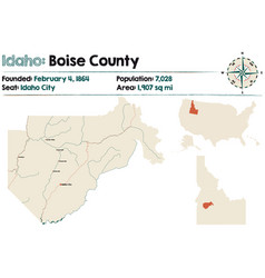 Map Boise County In Idaho