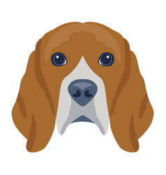 A Flat Icon Design Of Dog