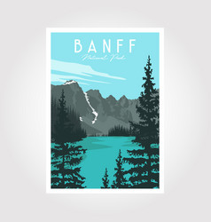 Banff National Park Poster Vintage Style