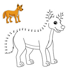 Dot To Dingo Animal Coloring Page For Kids