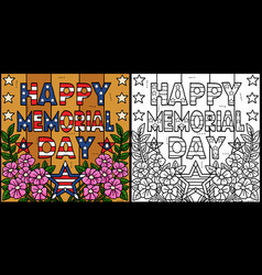 Happy Memorial Day Coloring Page