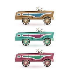 Set Of Three Vintage Toy Pedal Car