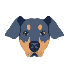 A Flat Icon Design Of Dog