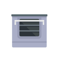 Temperature Con Oven Icon Flat