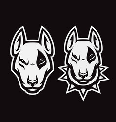 Bull Terrier Head Logo