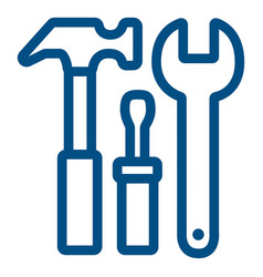 Construction Tools Stroke Icon